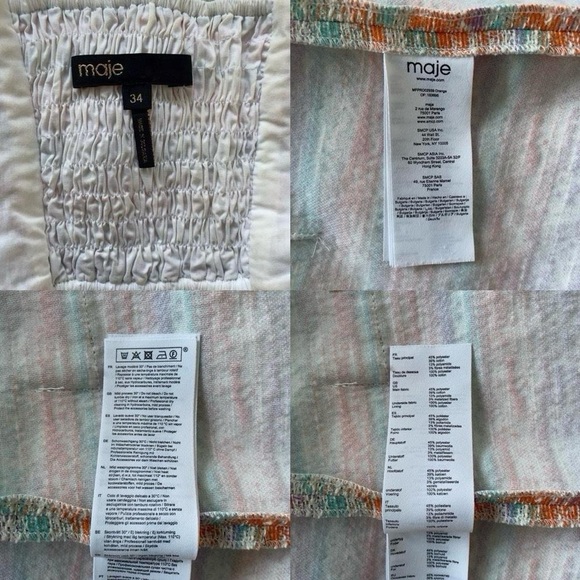 Maje Metallic Tweed Cut Out Pastel Mini Dress - Picture 7 of 7